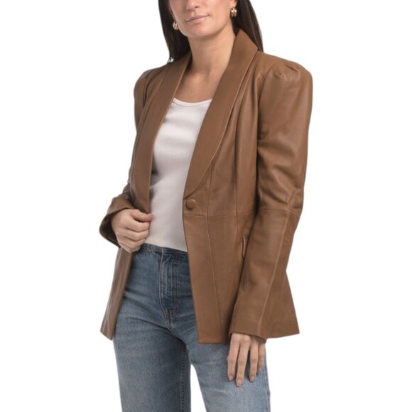 PAIGE Jackets & Blazers - PAIGE Leather Ciarra Blazer